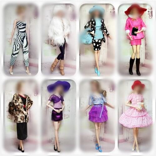 30cm Doll Dress Fashion Clothes suit for licca For Barbie Doll for blythe Accessories Baby Toys Best Girl' Gift