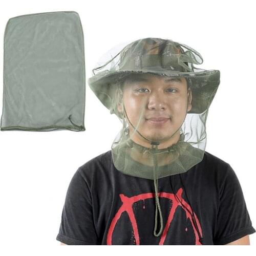 Mesh Hat Wear-resistant Anti-mosquito Mesh Fabric Visible Head-Protector for Camping Mesh Hat