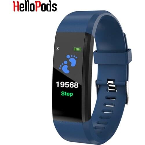 IWO 115 Plus Bluetooth Smart Watch Sports Health Heart Rate Fitness Pedometer Bracelet Waterproof Men Smart Wristband PK M5