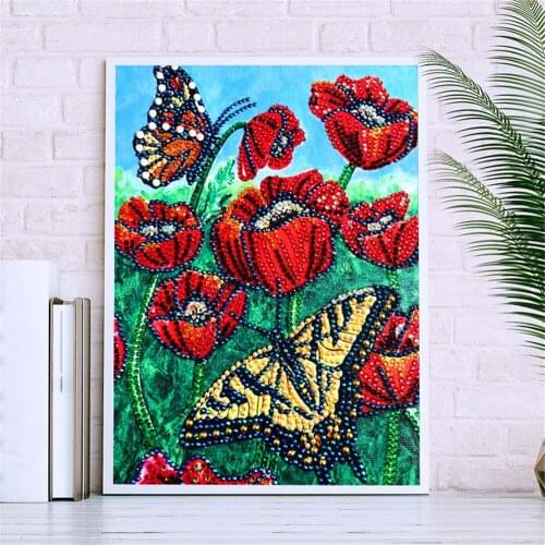 Special Diamond Crafts Diamond Painting Butterfly Flower DIY Diamond Embroidery Kit Home Decoration