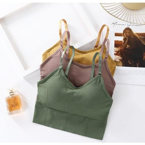 Sports Beauty Back Camisole Womens No Steel Ring Anti-Glare And Seamless Seamless Sports Wrapped Chest Yoga Bra