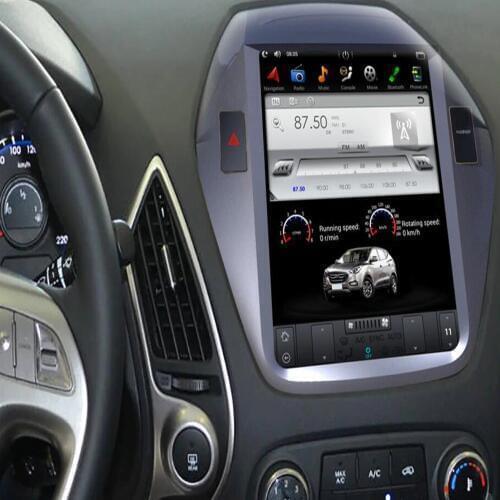 10.4" Tesla Type Android 9.0 7.1 Fit HYUNDAI TUCSON IX35 2009 2010 2011 2012 2013 2014 - Car DVD Player Navigation GPS Radio