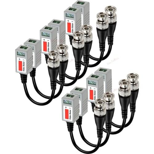 CCTV BNC video Balun cctv camera Transceivers receiver CCTV spare parts video balum for camera and DVR 10 Pcs (5 pairs)