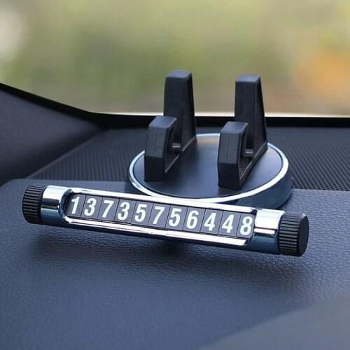 2021 Multifunction Car Temporary Stop Sign Temporary Car Parking Card Telephone Number Car Parking Card Phone Holder