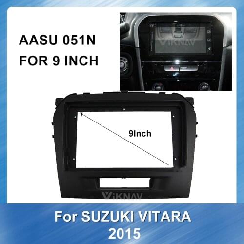 2din 9 Inch Car Radio Fascia For SUZUKI VITARA 2015 car Fascias Dashboard Audio Fitting Adaptor Panel Frame Kits Car DVD Frame