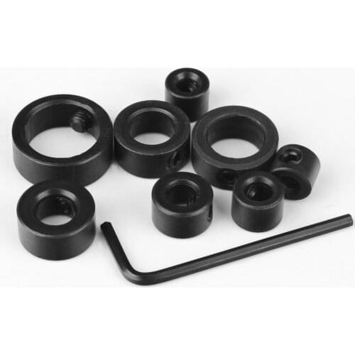 3mm/4mm/5mm/6mm/8mm/10mm/12mm/16mm Drill Bit Carbon Steel Clamp Shaft Lock Slot Sleeve Limit Ring Locator