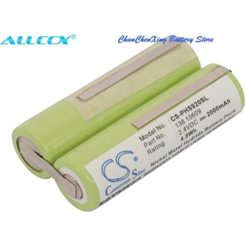 Cameron Sino 2000mAh Battery for Philips HS820,HS875,HS885,HS920,HS925,HS930,HS955,HS965,HS969,HS970,HS975,HS980,HS985,HS990