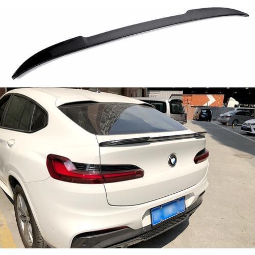 For BMW G02 X4 2019 Car Accessories High Quality Carbon Fiber Rear Roof Spoiler Tail Trunk Wing Decoration