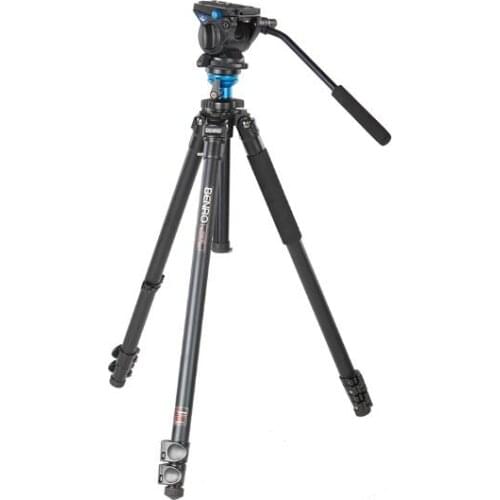 Benro A2573FS4 S4 Video Head and AL Flip Lock Legs Kit