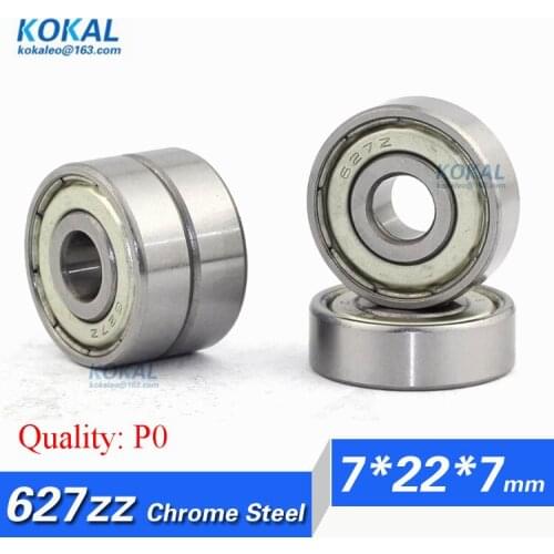 [C627ZZ-P0]Free Shipping 10pcs chrome steel ABEC-1 Gcr15 bodybuilding equipment ball bearing 627zz 627-2z 627z 7*22*7mm