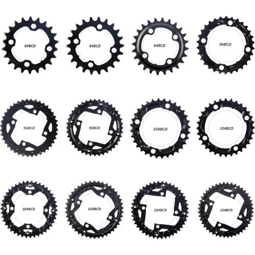 MTB 22-32T-44T - Round Oval Single Speed ​​Mountain Bike Chain 104 BCD Chain Ring, Ultralight Bicycle Chainwheel