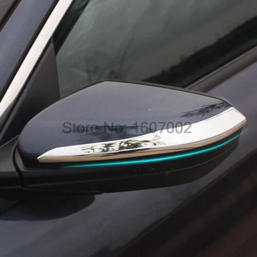 For HONDA CIVIC 2016 2017 ABS Chrome Side Door Rear Rearview Mirror Molding Trim Overlay Strip Decorate Accessories