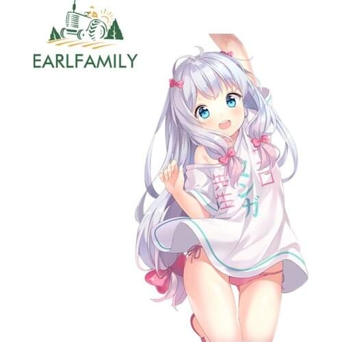 EARLFAMILY 13cm x 7.5cm for Izumi Sagiri Anime Decal Bumper Funny Car Stickers Scratch-Proof Creative Motorcycle Vinyl Car Wrap