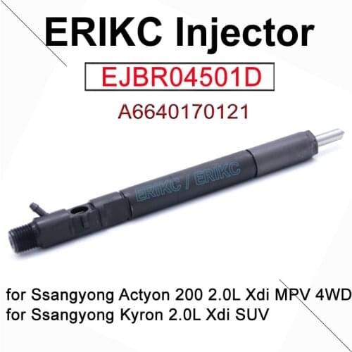 ERIKC New Diesel Common Rail Injector assy EJBR04501D (A6640170121) for Ssangyong Actyon Kyron D20DT