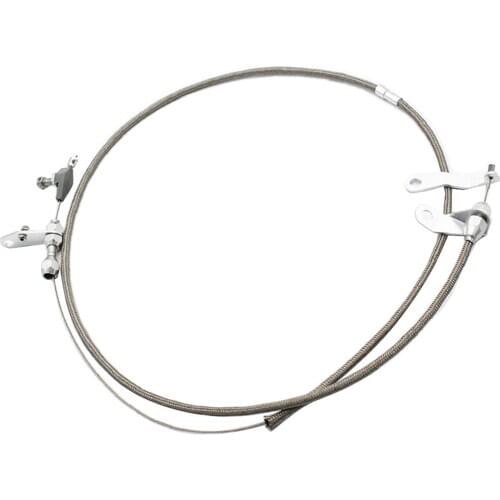 Stainless Braided Kickdown Cable Detent for Ford C4 Transmission, Easy to Install