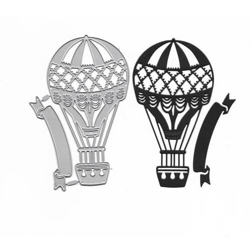 Hot Air Balloon Dies Cutting Fustelle For DIY Scrapbooking Album Paper Card Decor Embossing Stencil Metal Craft Stamps And Dies