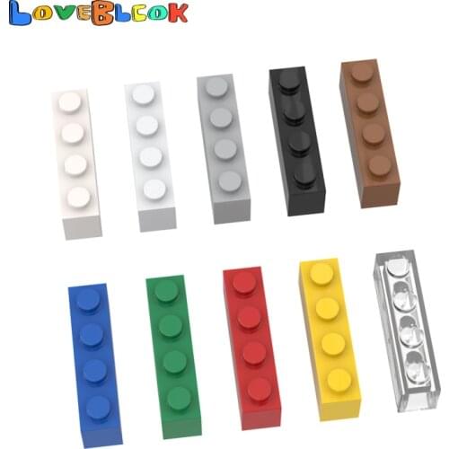 LoveBlock Brick 1x4 Building Blocks Assembles MOC Parts DIY Toys Christmas Gift Creative Educational 3010 For Kids 10pcs/Lot