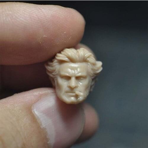 Unpainted 1/18 Hugh Jackman Head Sculpt Carving with Cigarette Model Fit 3.75‘’ JOYTOY ORI TOY Action Figure Body