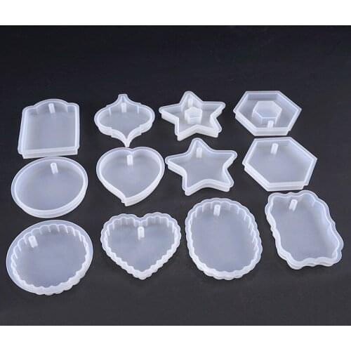 New Transparent Silicone Mould Dried Flower Resin Decorative Craft DIY Pendant Mold epoxy resin molds for jewelry