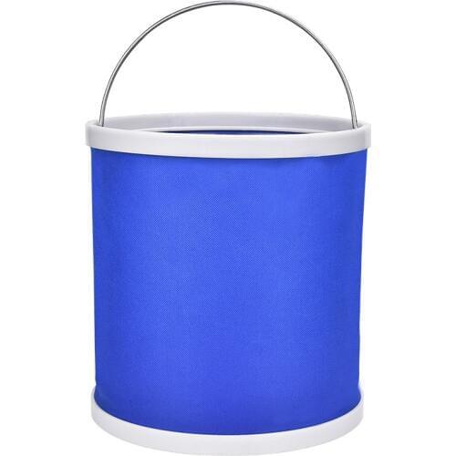 New Outdoor Multifunctional Folding Bucket Fishing Automotive Car Washbasin Camping Foldable Bucket Supplies