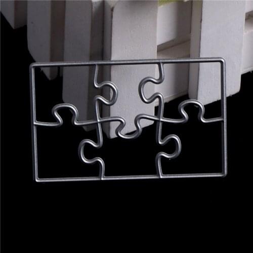 New Puzzle Metal Cutting Dies and stamps for scrapbooking Paper Cards Embossing Decorative Craft Stamps and Die Sets
