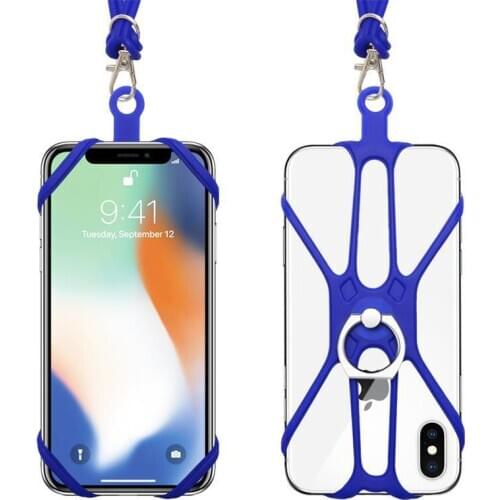 New Universal Silicone Cell Phone Lanyard Holder Case Cover Phone Neck Strap Necklace Sling For Smart Mobile Phone Hot