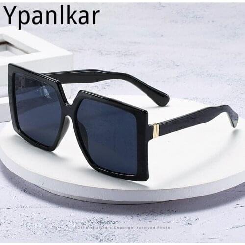 Imwete Oversized Sunglasses Women Luxury Designer Vintage Square Sun Glasses Classic Eyewear for Lady UV400 Big Frame