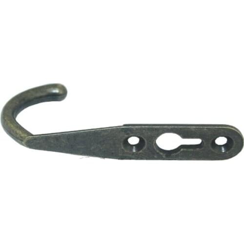 Wholesale Alloy Wall Hooks,Clothes Hat Bathroom Apartments Hook With 2 Holes,Bronze Furniture Hardware Hangers,89*47mm,20Pcs