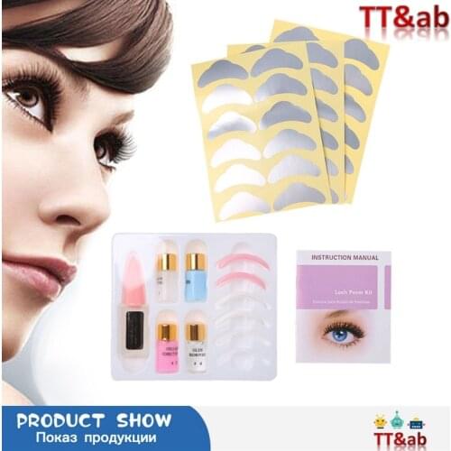 Pro Eyelash Lash Eyelashes Wave Curling Perming Curler Rod Glue Perm Kit Set