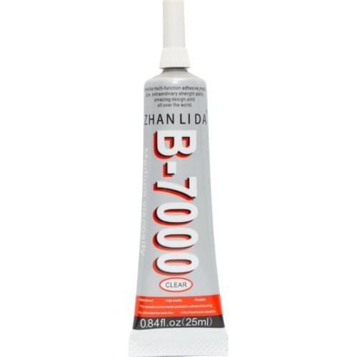 Zhanlida B7000 Clear Contact Adhesive Repair Glue With Precision Applicator Tip - 25ML