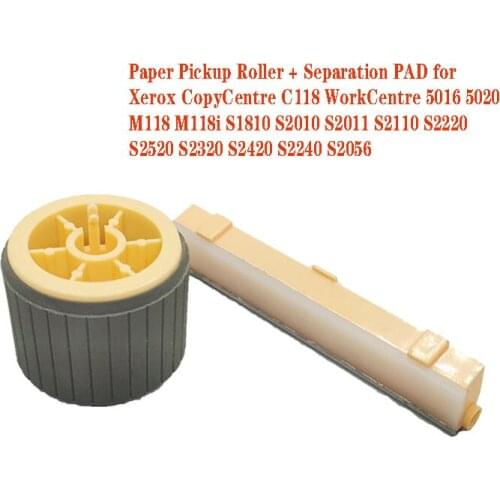 Paper Pickup Roller + Separation PAD for Xerox M118i S1810 S2010 S2011 C118 5016 5020 M118 S2110 S2220 S2520 S2320