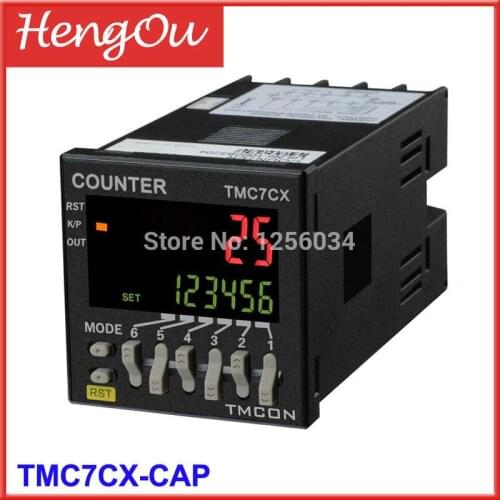 1 piece TMC7CX counter, 6 digits TMC7CX -CAP Preset counter, Electronic counter