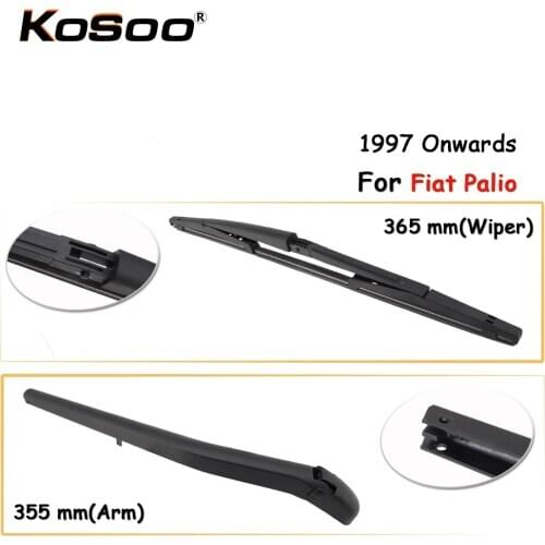 KOSOO Auto Rear Car Wiper Blade For FIAT Palio,365mm (1997-) Rear Window Windshield Wiper Blades Arm,Car Accessories Styling