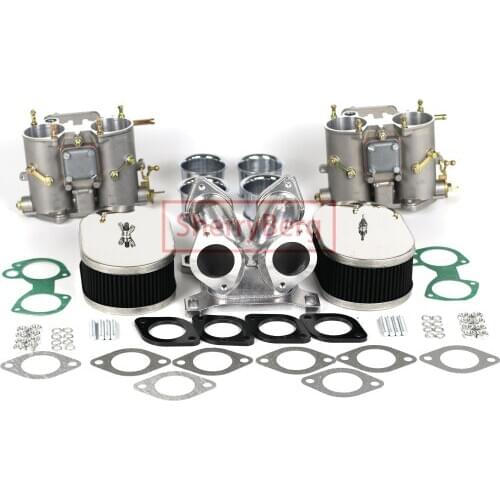 SherryBerg FAJS EMPI WEBER Carburettor Carb Carburetor Conversion Kit 4 Barrel Holley Adaptor W Twin 55 DCOE For Ford Chevy V8