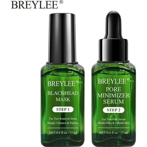 BREYLEE Blackhead Remover Serum Nose Face Mask Care Deep Cleansing Shrink Pore Acne Treatment Masks Black Dots Pore Skin Care