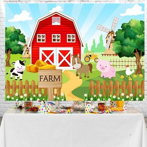 Sensfun Farm and Animals Backdrops Photographic Background Photo Studio Props Photocall Banner