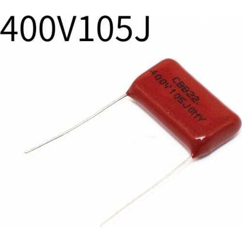 10PCS 400V105J 1UF Pitch 20MM 105J400V 105 105J 400V105 1000NF CBB Polypropylene Film Capacitor