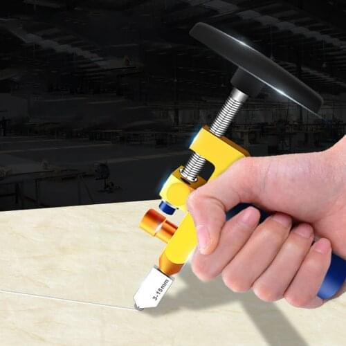 2 in 1 One-piece Tile Cutter Diamond Glass Cutter Professional Portable Antislip for Cutting Ceramic Tiles Glass Tile Opener
