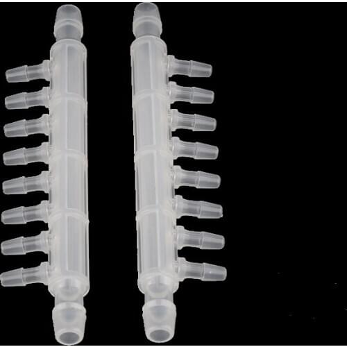 5pcs 8*4mm Ten Way Connectors Air Pump Hose Aquarium Fittings Fish Tank Joints High Quality PP Pagoda Adapters