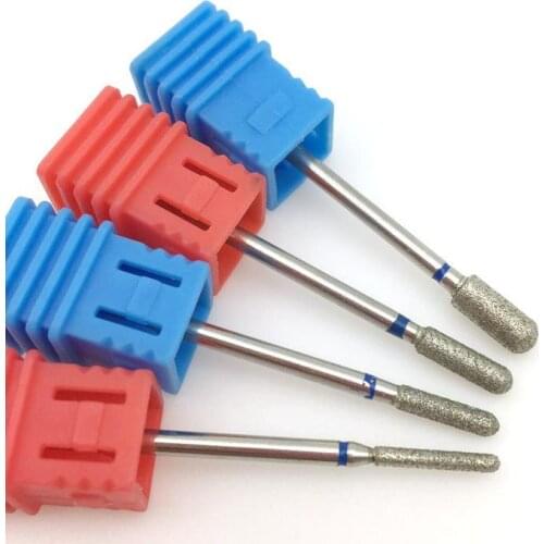 HOT Diamond Nail Drill Bit 3/32" Rotary Burr Bits For Manicure Pedicure Tools Electric Drill Accessories Nail Mills