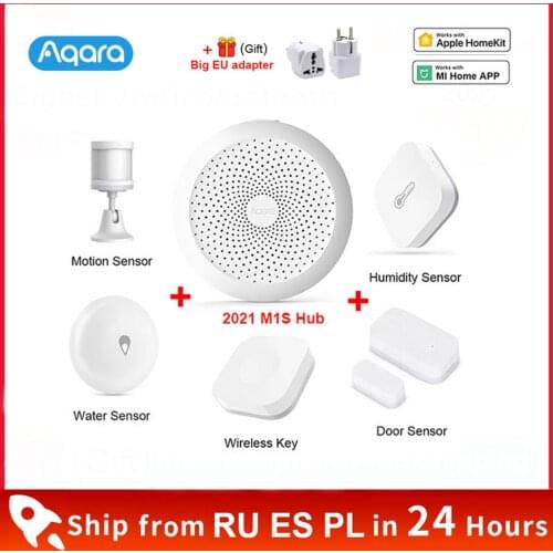Xiaomi Aqara Hub M1S Gateway 3 Wireless Wall Switch Water Door Body Motion Sensor Curtain Motor Lamp G2H Camera Smart Home Kits