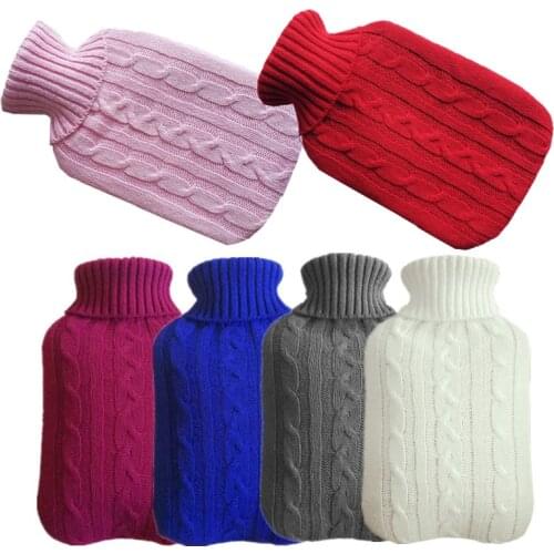 1 X 2.0 Litre Winter Knitted Warmer Cold-proof Washable Removable Large Protective Heat Hot Water Bottle Cover Soft Without Bag