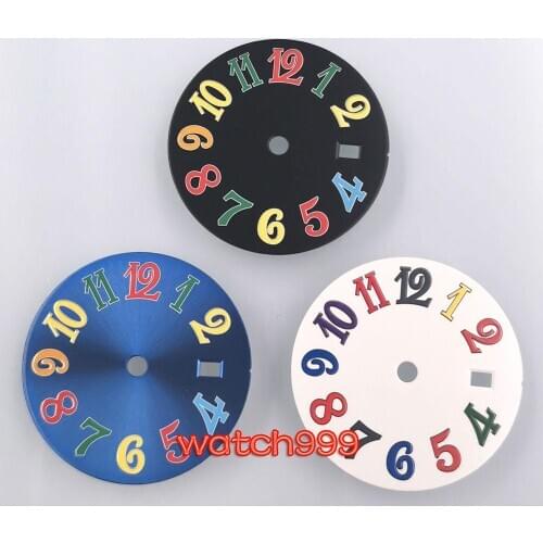 28.5mm Sterile dial Arabic numerals watch dial for FIT ETA2836 miyota 8205 8215 821A minzhu 2813 ST 1612 movement