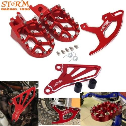 CNC Motorcycle Footpeg FootRest Pedals For HONDA CRF250R CRF250X CRF450R CRF 250R 250X 450R