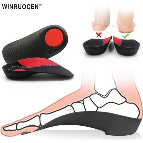 EVA Flat Feet Orthopedic Insoles 3D Men and Women feet health care pad Orthotic Insoles for feet Height High Quality care pad