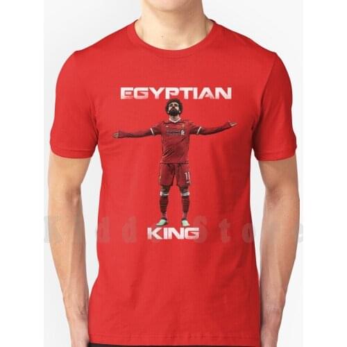 Mo Salah-Egyptian King T Shirt Men Cotton Cotton S-6xl Mo Salah Mohammed Anfield Football Soccer