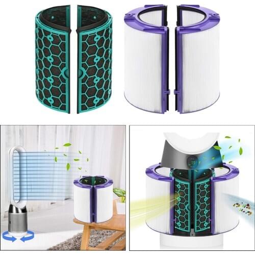 HEPA Filter & Activated Carbon Filter for Dyson TP04 TP05 HP04 Pure Cool Hepa Purifier Sealed Two Stage