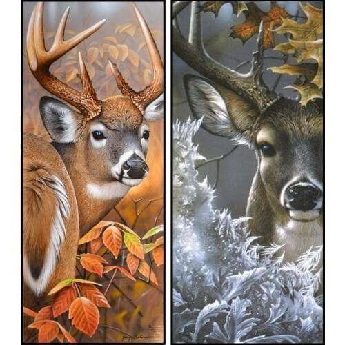 Round/square deer animals 5D diy embroidery pattern room decor resin mosaic diamond painting 3d cross stitch kits crafts RA2628