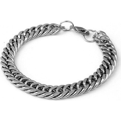 Fashion Metal Cuban Chain Mens Bracelet Bracelet Hip Hop Rock Punk Party Club Jewelry Accessories 2021 Bracelet Trend