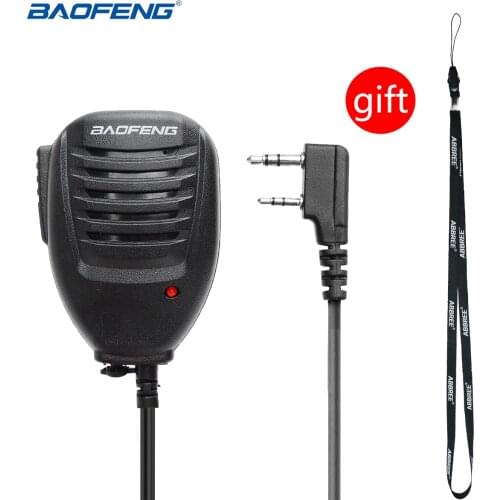 New Baofeng UV5R Microphone Speaker MIC for Baofeng Portable Ham Radio UV-5R BF-888S UV-82 UV-S9 Plus Handheld Walkie Talkie